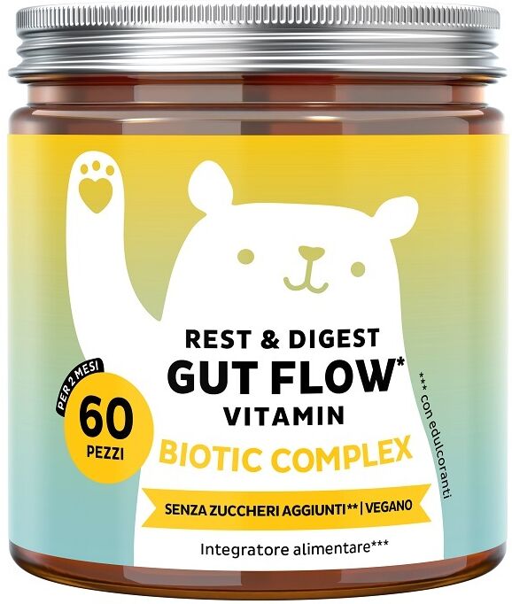 BEAUTYBEARS GmbH Rest & Digest Gut Flow Vitamin Biotic Complex, 60 Caramelle Gommose