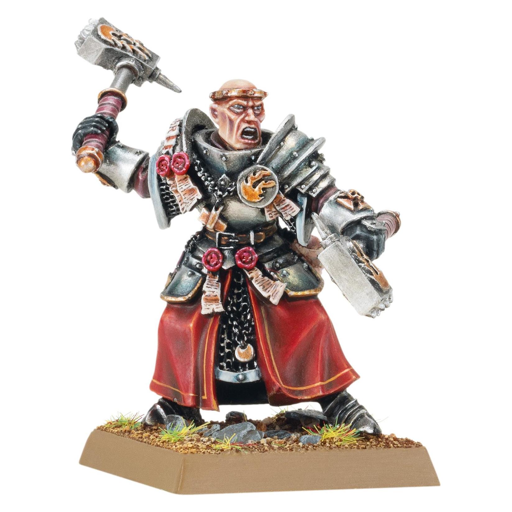 Games Workshop Warhammer ToW - Empire de L'Homme : Pretre Guerrier de Sigmar (Metall) (54432531)
