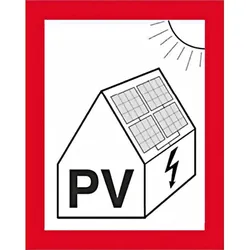 CIMCO Brandschutzzeichen Hinw. PV-Anl+Batt 182799