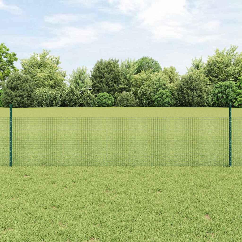 Zaun mit Pfosten Grün