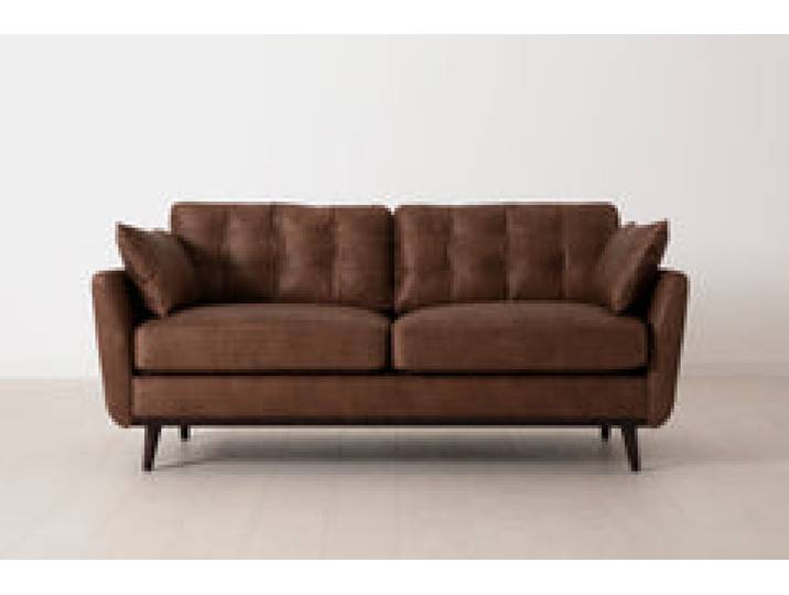 Zweisitzer-Sofa Model 10, Kastanienbraun