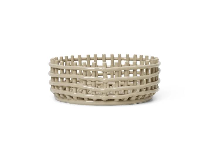 Ferm Living Bol tressé Ceramic Cashmere
