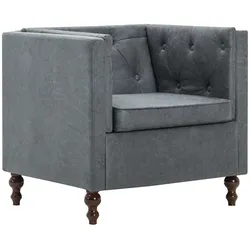 vidaXL Sessel Grau Stoff