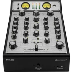 Omnitronic TRM-222, Mischpult, Schwarz, Silber