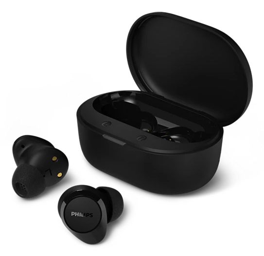 Philips TAT1300BK/00 Bluetooth Kopfhörer kabellos 6 h Laufzeit IPX4 USB Typ-C (Schwarz)