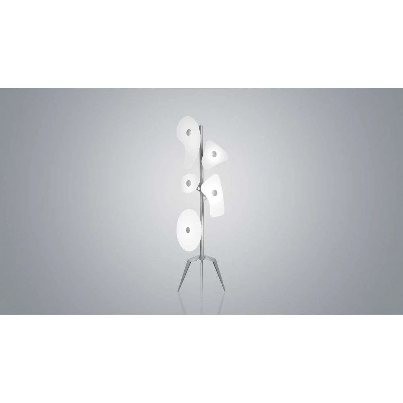 Foscarini Orbital Vloerlamp Wit - Metaal