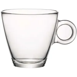 Rocco Bormioli Tasse Cappuccino Easy Bar 22 cl Transparent Hartglas 12 Stück