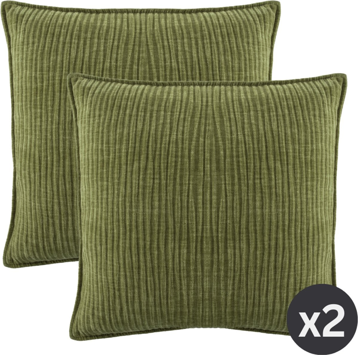Tiseco Kussen Juliette Groen 45 x 45 cm