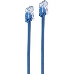 SHVP SP712-SLB - Cat.6 Flachkabel U/UTP, slim,  blau, 2 m
