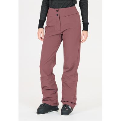 Skihose WHISTLER "Sierra", Damen, Gr. 36, EURO-Größen, bordeaux, 6% Elasthan, 94% Polyester, unifarben, lang, Hosen Skihose, mit Slim-Fit-Passform