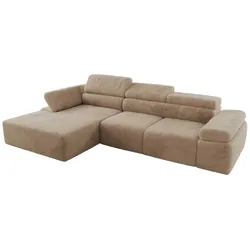 ECKSOFA RILASSO L Beige Plüsch - links
