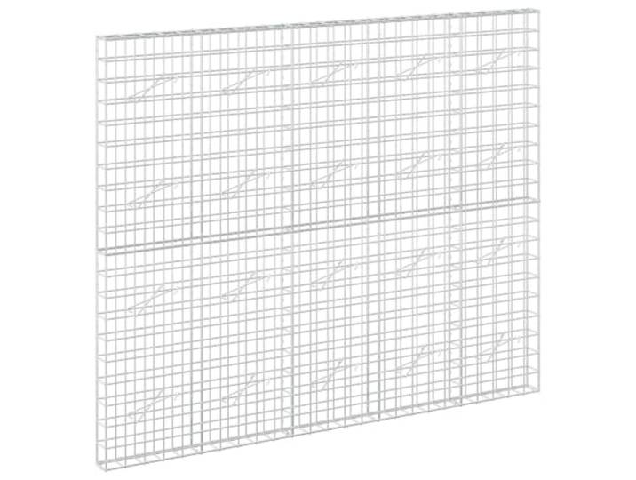 Gabion aus verzinktem Stahl, 250 x 10 x 200 cm, Maschenweite: 10 x 10 cm 5 mm Draht, Haken- und Clipsystem, Einfasswand, Beet, Gartenteiler, Outdoor