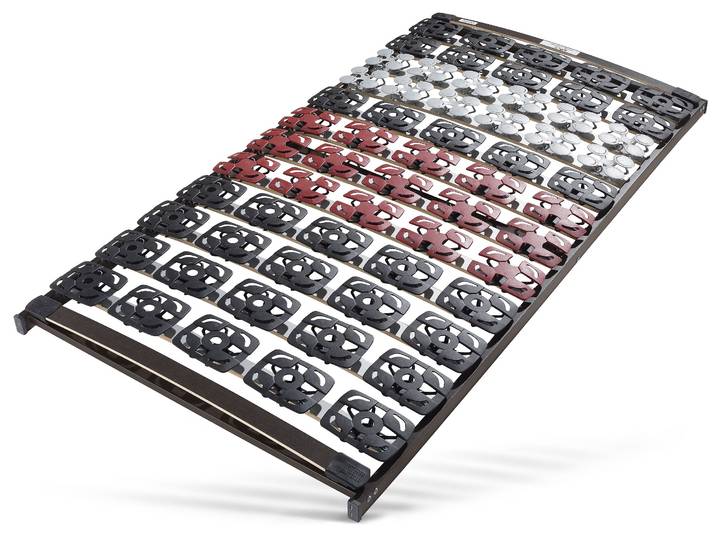 Tellerlattenrost BECO Mediflex Modul NV , weiß (weiß, neutral), B:80cm H:8,5cm L:200cm, Lattenroste, Tellerlattenrost, Perfekte Körperanpassung und Druckentlastung, Topseller