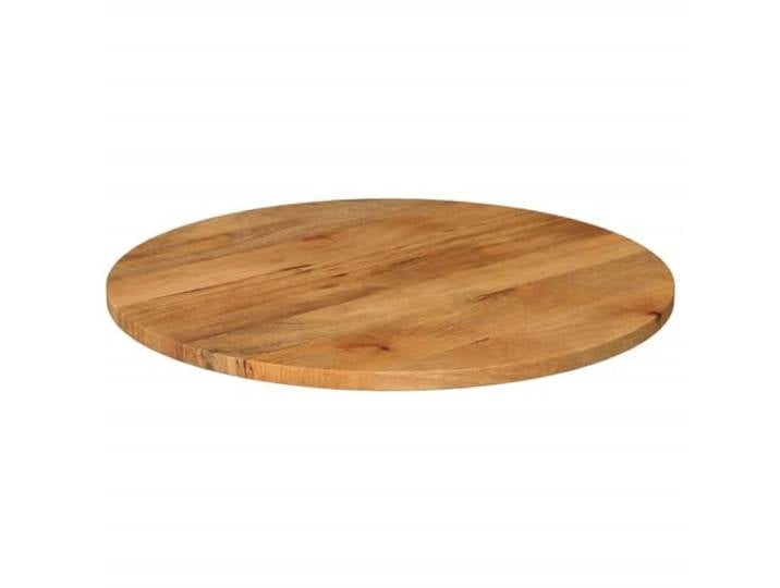 NKOPPFG Tischplatte Rund 70x3,8 cm Massivholz Mango Vielseitig kombinierbar, Rustikales Design, Leichte Reinigung, Einzigartige Holzmaserung