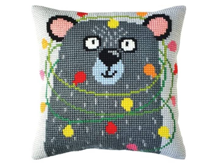 Collection d'Art Kruissteekkussen borduurpakket vakantie borduurafbeelding gedrukt