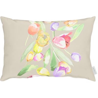 Dekokissen APELT "3106", bunt (beige, bunt, bedruckt), B:50cm H:10cm L:35cm, Mischgewebe, Dekokissen_Sitzkissen_Kissenhüllen
