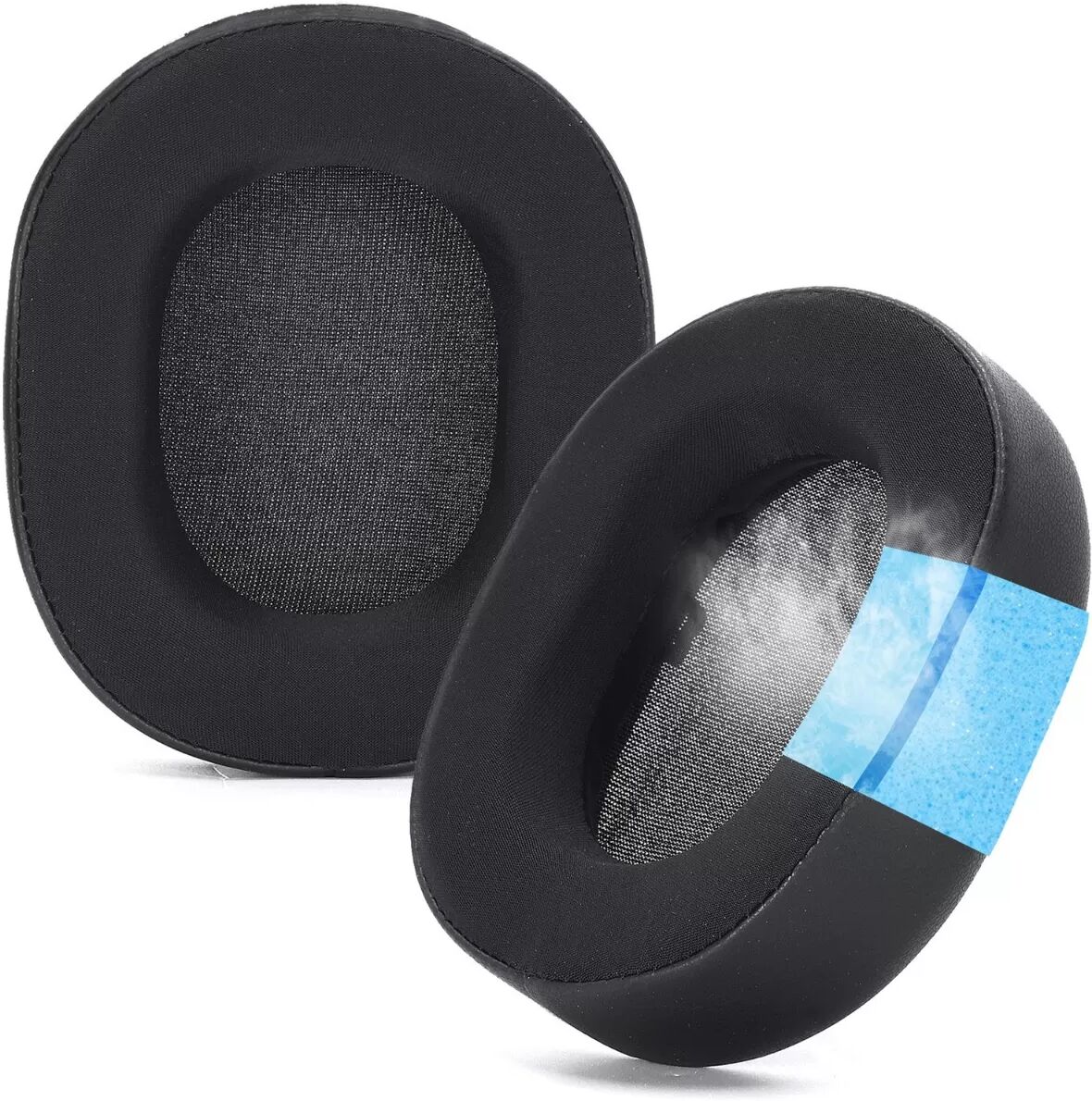 INF 2 Stk. Schwarze Eis-Kühlende Ohrpolster Kompatibel mit Corsair HS55 HS55 PRO HS65 Headset