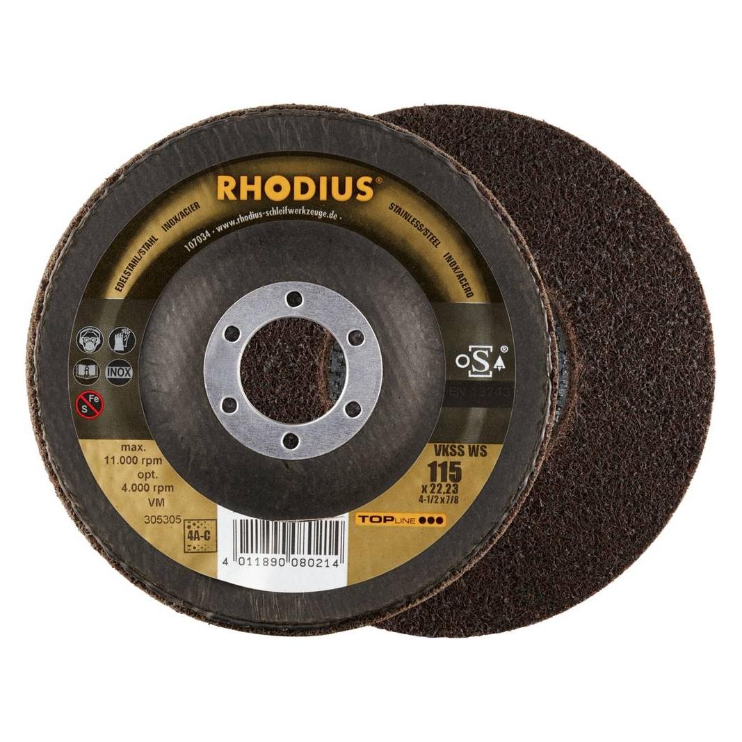 Rhodius TOPline VKSS WS Vlieskompaktscheibe 115 x 22,23 mm 4A-coarse (75301698)