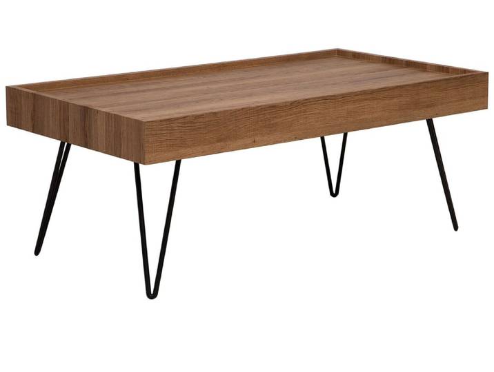 Table basse marron foncé