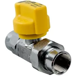 Wolf Gaskugelhahn Durchgangsform Rp1/2 mit thermischer Sicherung, verchromt"