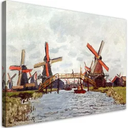 WANDBILD eine mühle bei zaandam claude monet