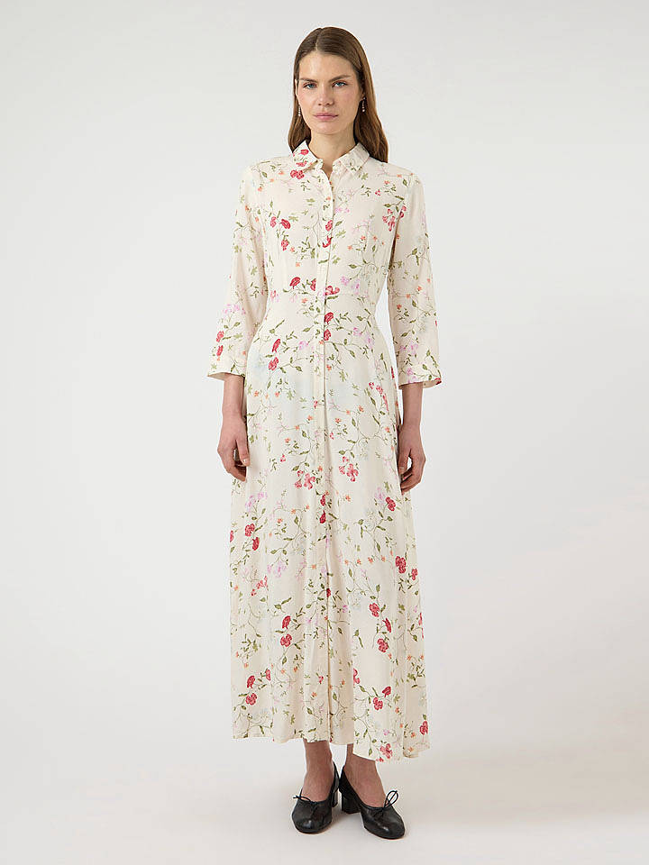 YAS Kleid in Creme - XL