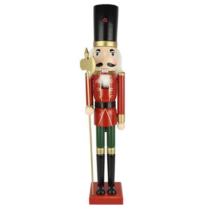 Dekofigur I.GE.A. "Nussknacker", rot, B:10cm H:56cm, Dekofiguren, Dekofigur Statue Deko Männchen Weihnachtsdeko