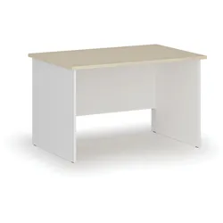 Bürotisch PRIMO WHITE, 120x80 cm, weiß/Birke