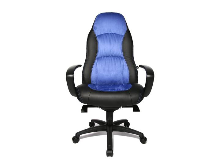 Office chair Topstar Speed Chair with fixed armrests, Blue/Black, New, Ergonomic chair - ideal for flexible working