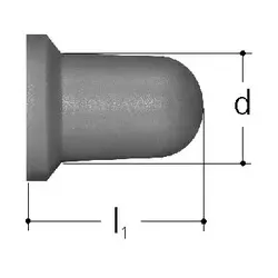 Sanipex Kappe 12 mm blau, aus Kunststoff 5435.012