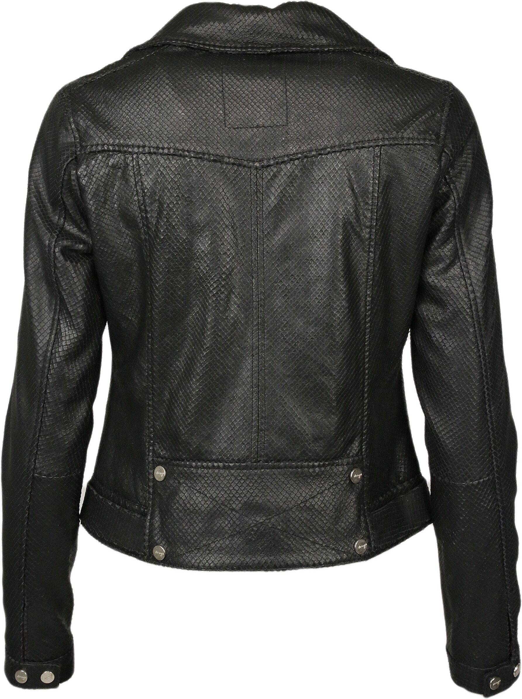 Lederjacke MAZE "Lederjacke Provo", Damen, Gr. XXL, schwarz, Obermaterial: 100% Lammleder LEL. Futter: 100% Polyester PES., Jacken Lederjacke