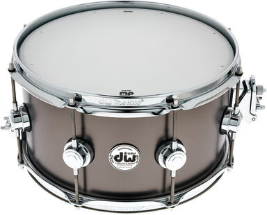 "DW 13""x07"" SB over Brass Snare Satin Black over Brass"