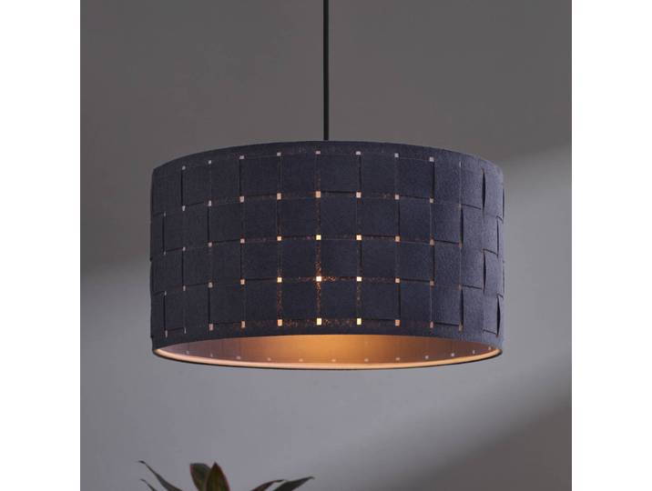 OSRAM Hängelampe Decor Felt Weaving, dimmbar, alu / grau / zink, für Wohn- / Esszimmer, Textil / Stoff / Seide, Pendelleuchte