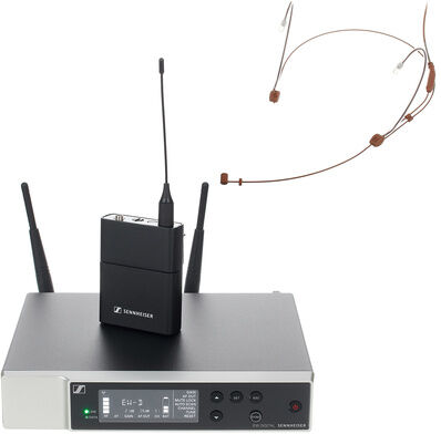 Sennheiser EW-D R1-6 HeadmiKe - D BN Set Marron