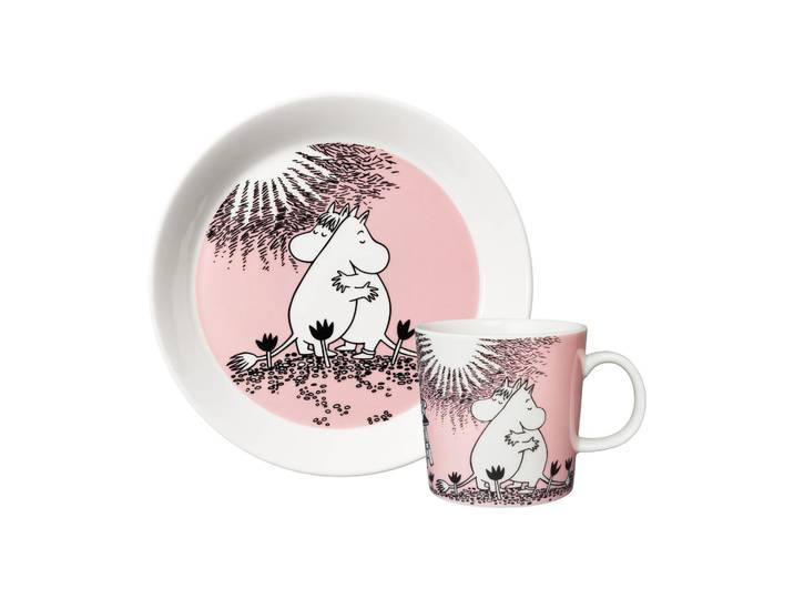 Moomin Arabia Mug Moomin 30 ans & assiette Kärlek 2 pièces