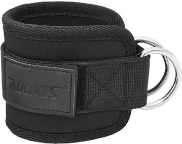 Inspire Picks AOLIKES Ankle Straps For Cable Machine Adjustable Padded Cable Ankle Straps For Glute Kickbacks & Lower Body Training black