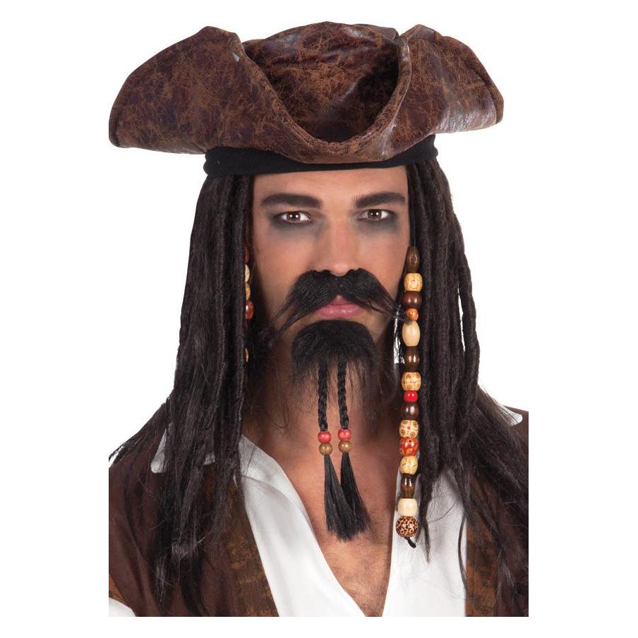 Fasnacht Piraten Kinnbart und Schnurrbart (01811)