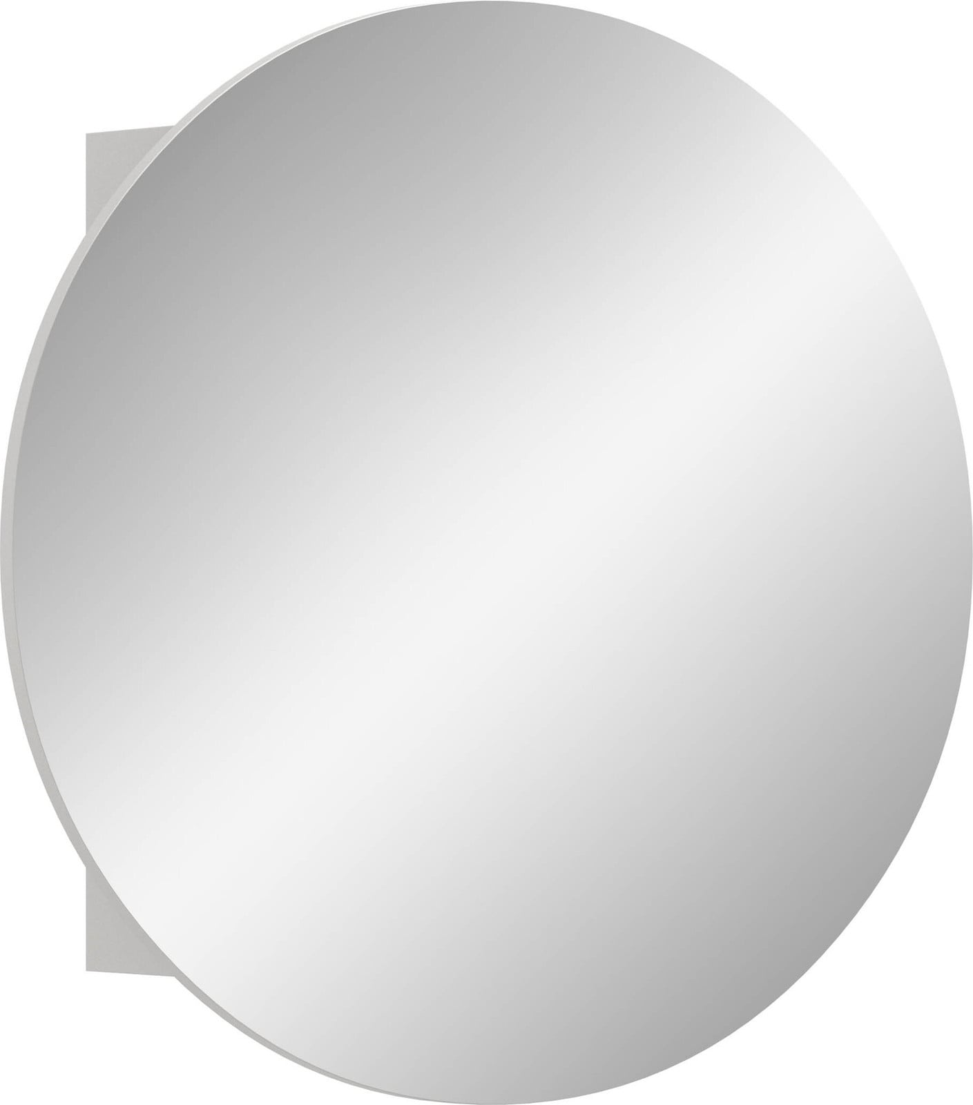 Riff spiegelkast voor de badkamer, wit, Ø70 cm
