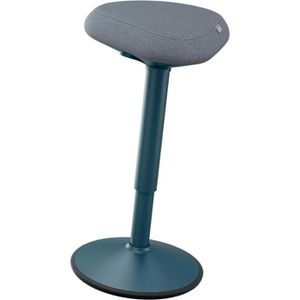 Leitz Stehhilfe Ergo Active, Stoffbezug, dunkelgrau, Sitzhöhe 57-82 cm