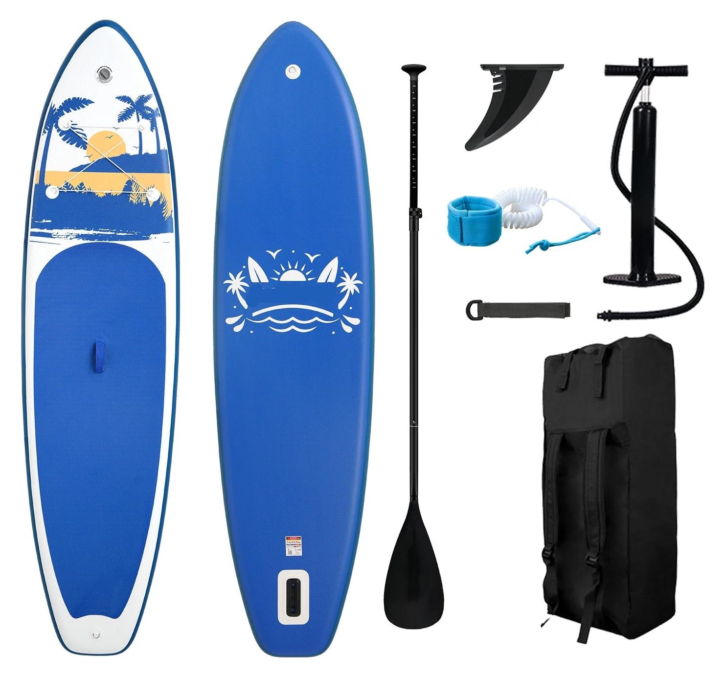 Stand-Up-Paddleboard - Paddleboard - Surfbrett - Aufblasbares Board - Inklusive Paddel - Flosse - Sicherheitsleine - Tragegurt - Handpumpe