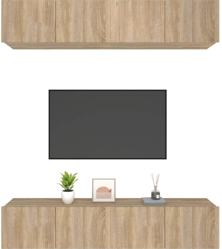 Brayden Studio Finan TV Stand for TVs up to 85" Oak 80