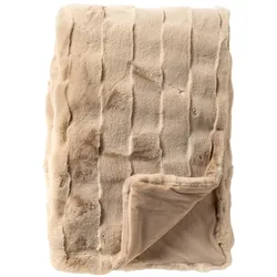 Dutch Decor Plaid 'Ferron' 140 x 180 cm Irish Cream - Beige