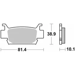SBS, Bremsbeläge, (Sintermetall)