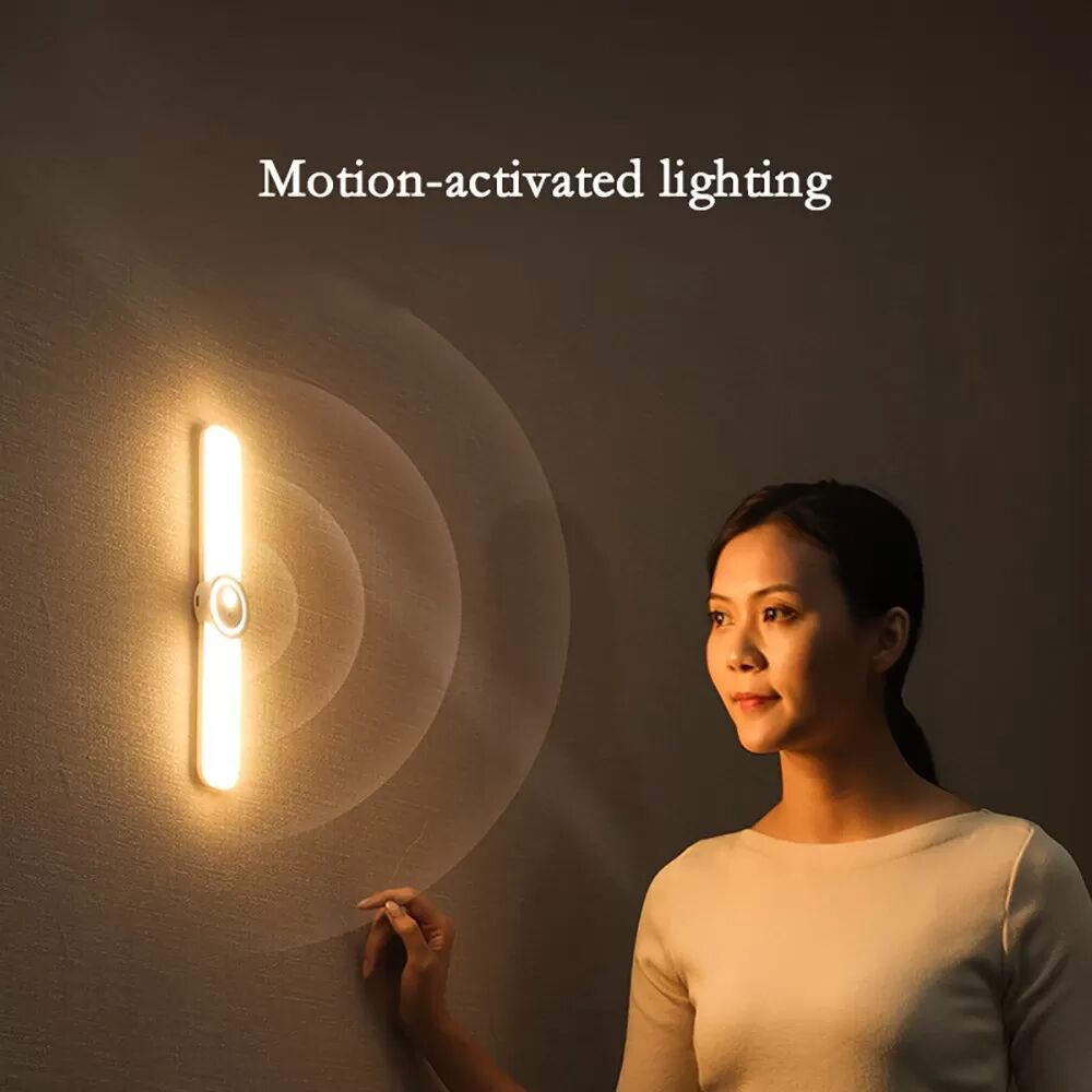 INF Smart Bewegungssensor Licht - USB Wiederaufladbares, Kabelloses Magnetisches LED Nachtlicht