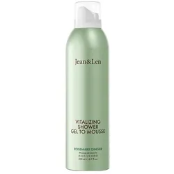 2x Jean & Len, Duschmittel, Shower Gel to Mousse Rosemary/Ginger, 200ml (200 ml)