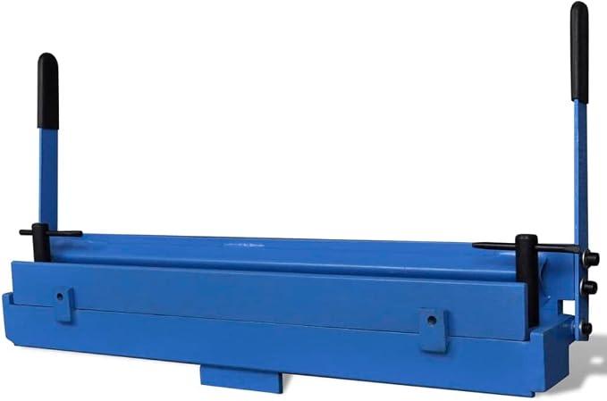 Blechbiegemaschine manuell 630 mm Arbeitsbreite Gusseisen mit Puderschicht, Biegewinkel 120 Grad, Faltkapazität bis 1,5 mm für Werkstatt, Heimwerker, Installation, KFZ, Sanitär und Industrie