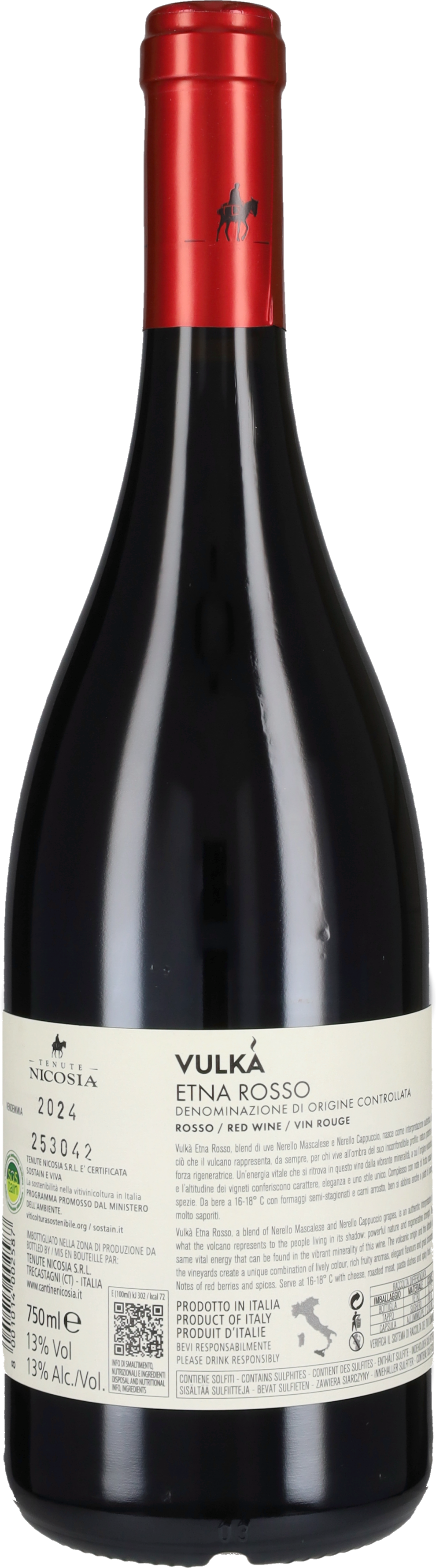 Etna Rosso 'Vulkà' Cantine Nicosia 2024