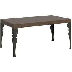Itamoby Paxon Premium Ausziehtisch 130/390x90 cm Walnuss Anthrazit Beine