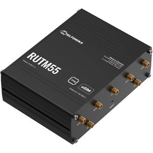 Teltonika WLAN-Router RUTM55 eSIM, RUTM55000000, 5G, bis 3400 Mbit/s 5G, 867 Mbit/s, Wi-Fi 5, PoE-In, RS232/RS485