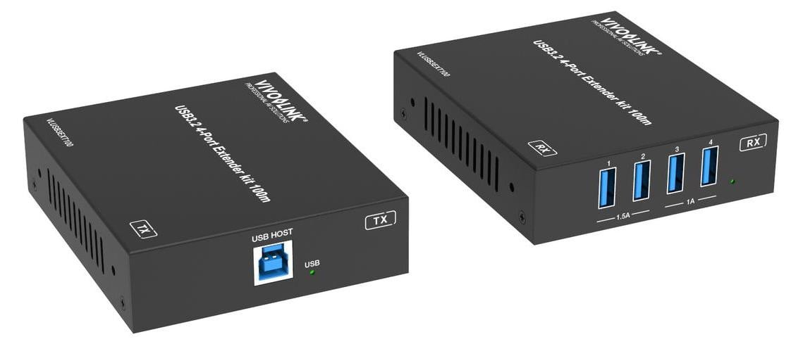 VivoLink USB-extensie USB 3.2 via CAT-kabel